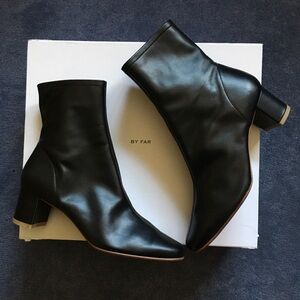 SOLD BRAND NEW By Far Black Ankle Boots
